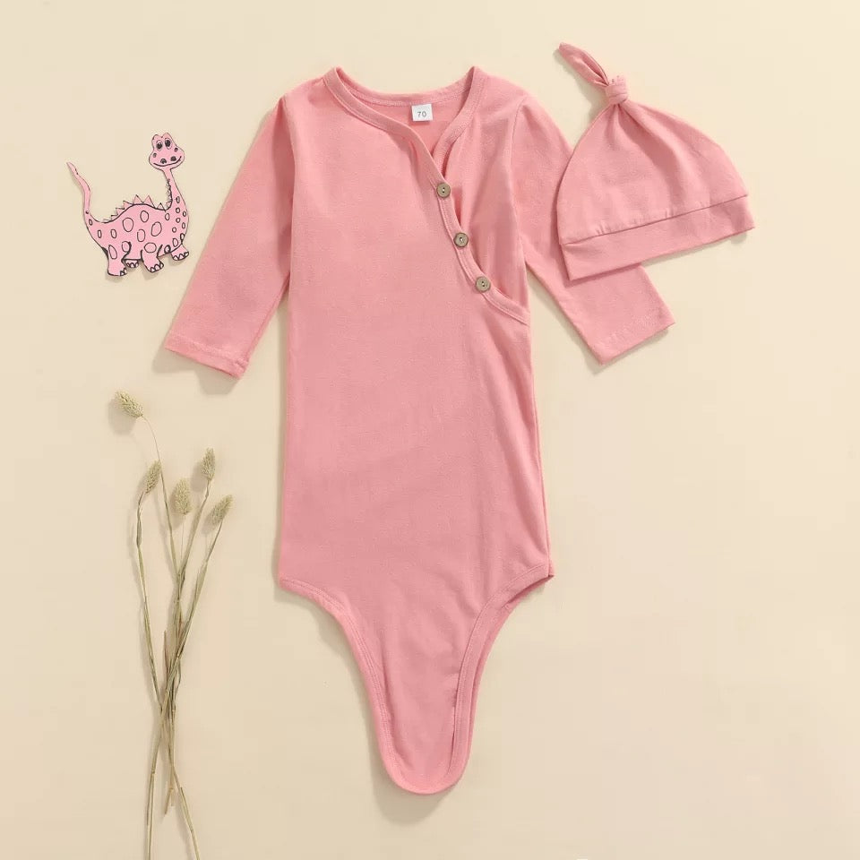 V-Neck Baby Gowns