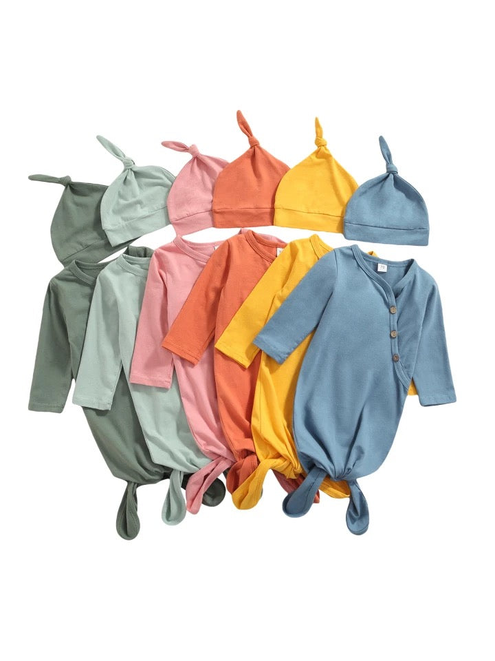 V-Neck Baby Gowns