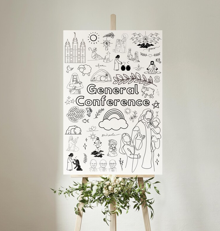 General Conference Large Coloring Page