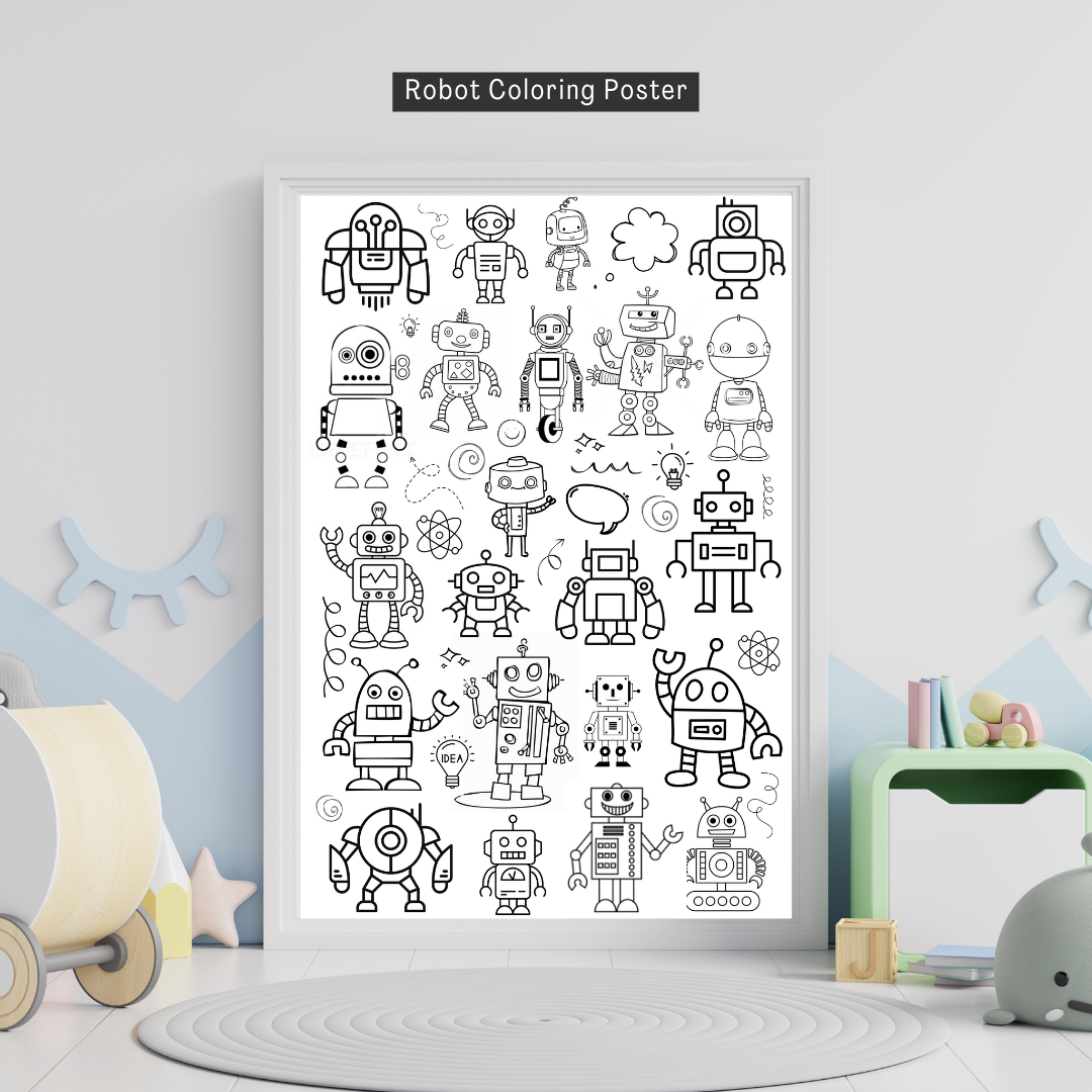 Robot | Coloring Poster
