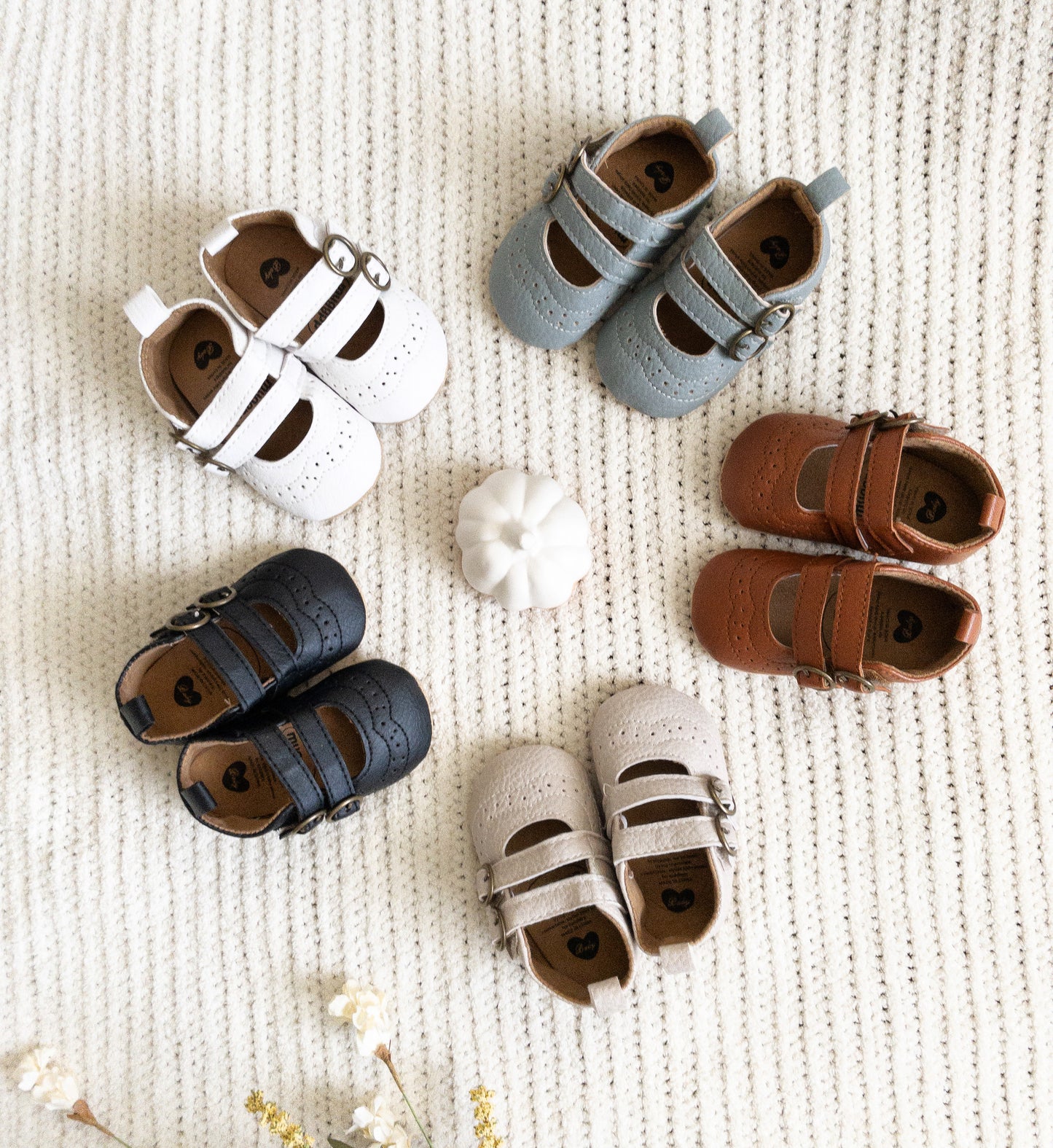 Double Strap Baby Shoes | 5 colors