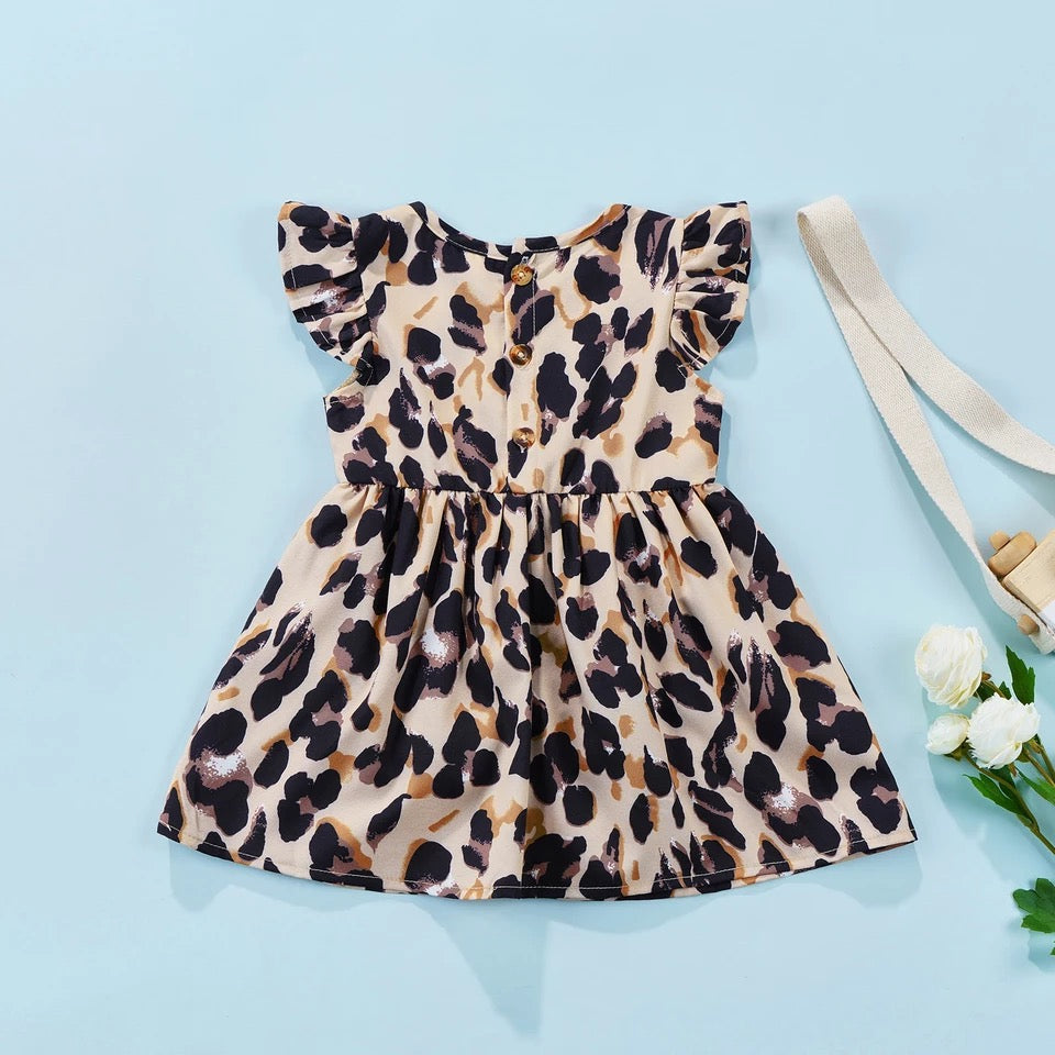 Leopard Romper Dress | 3-6 months