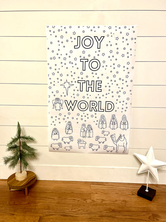 Joy to the World | Coloring Poster