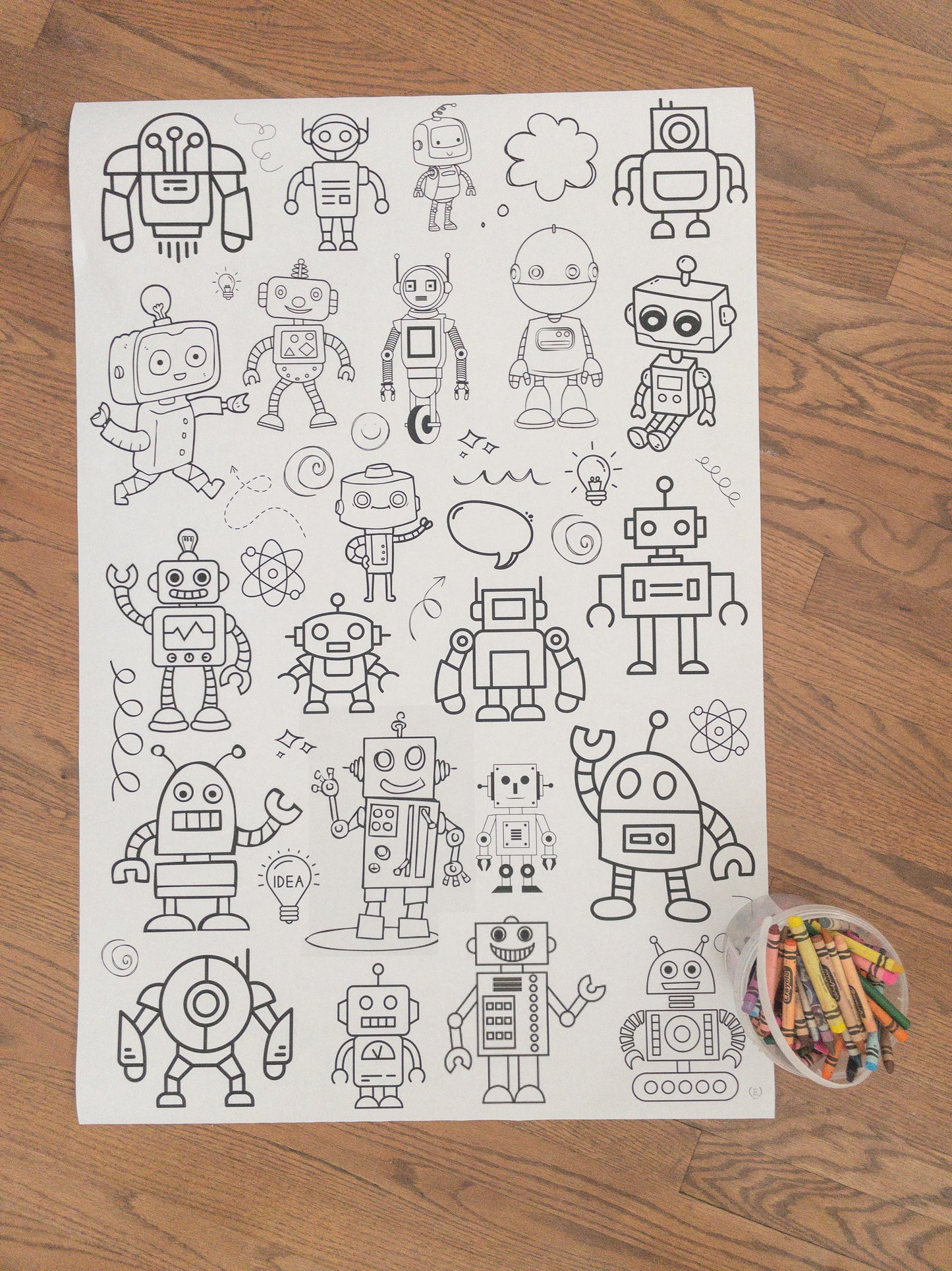 Robot | Coloring Poster